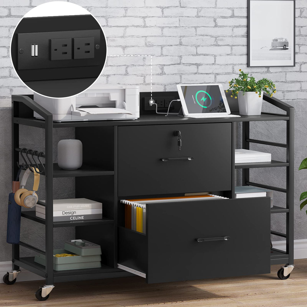 44" File Cabinet with Lock O9840