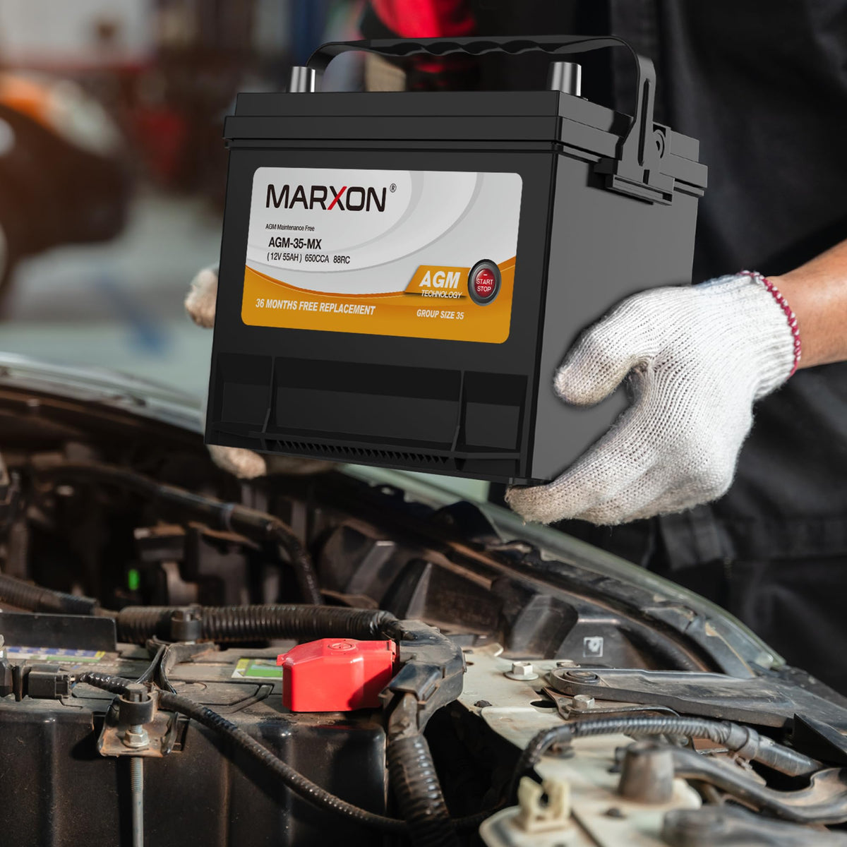 24F 12v 70AH 710CCA AGM Car Battery D5550