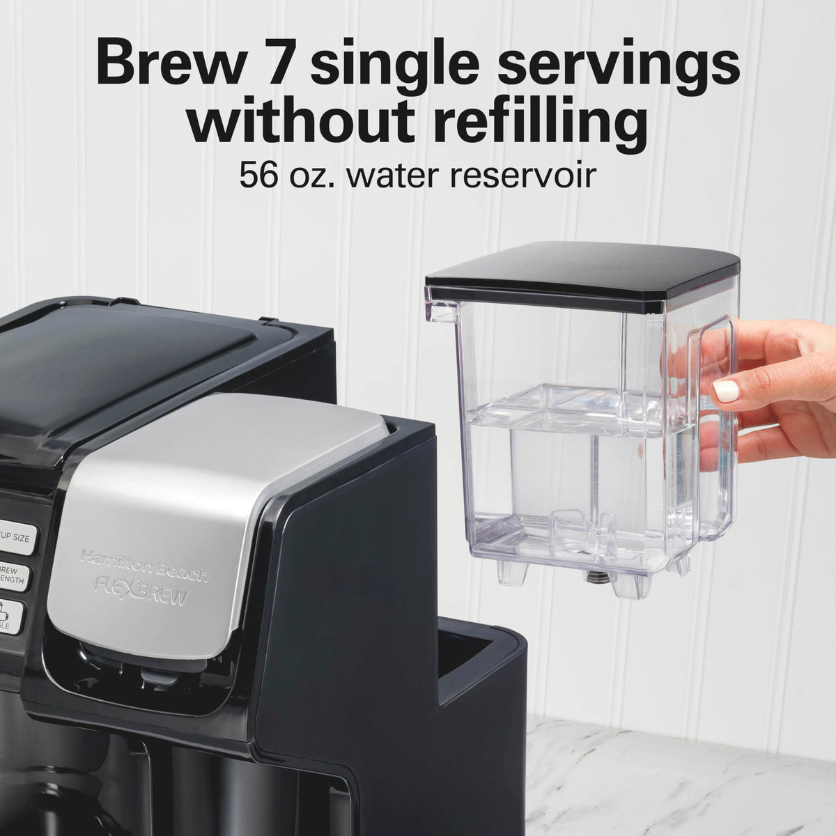 2-Way Coffee Maker with K-Cup Pods or Grounds, Black P8698