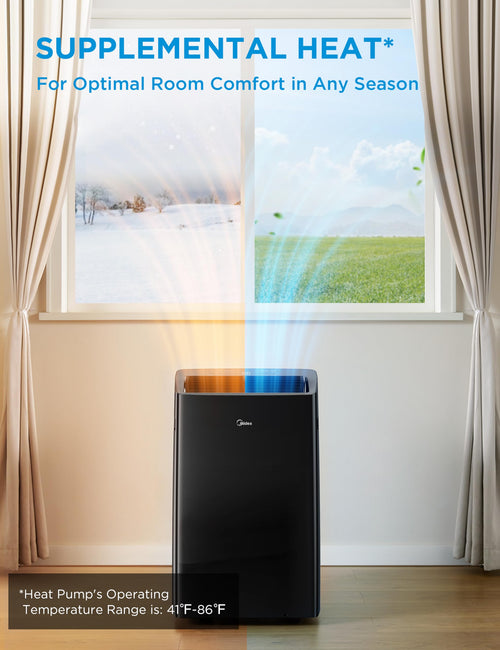 14,000 BTU Portable Air Conditioner with Heat H8876