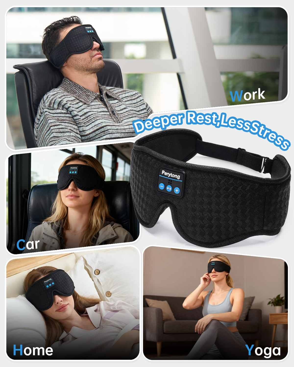 Bluetooth Sleep Mask with Headphones N83844