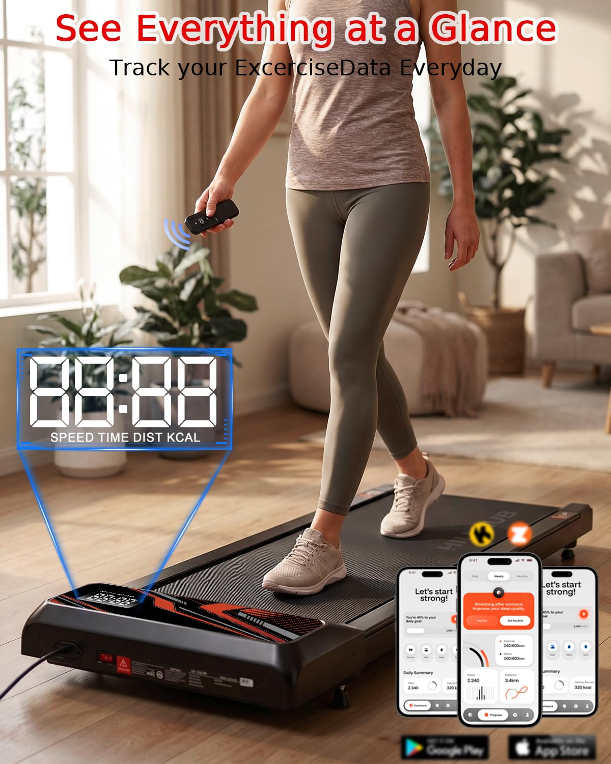 2.5HP Treadmill with Handle Bar Z686606