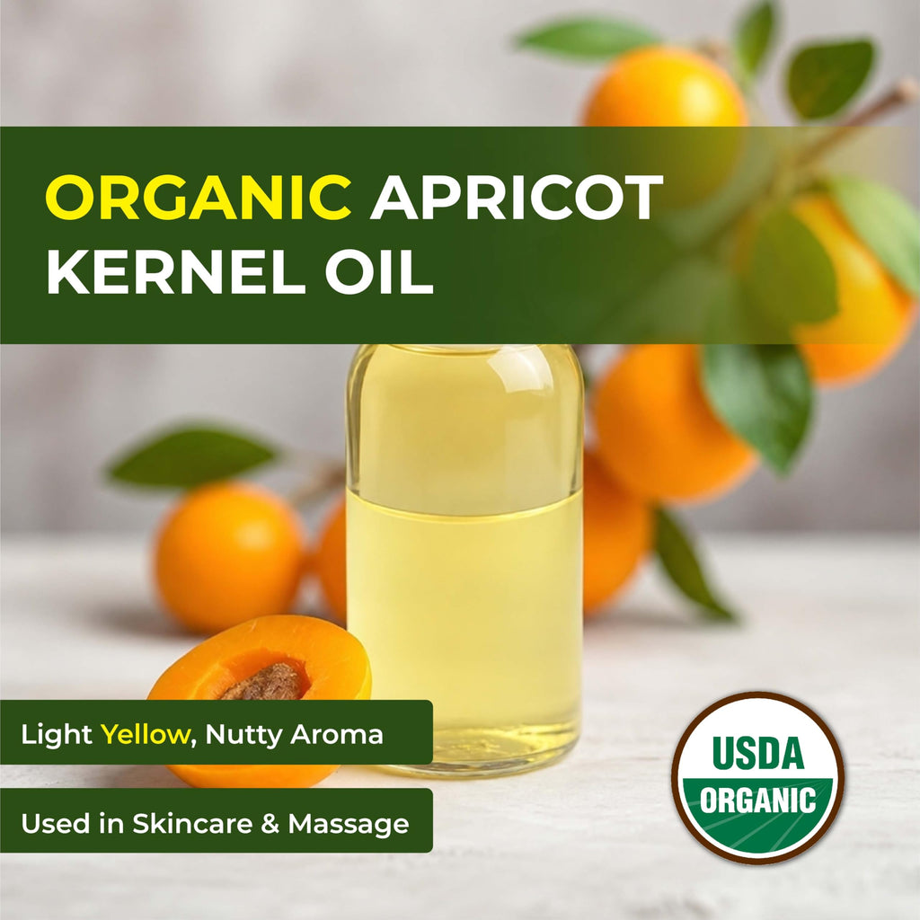 Cold Pressed Apricot Kernel Carrier Oil 4 Fl Oz U3556