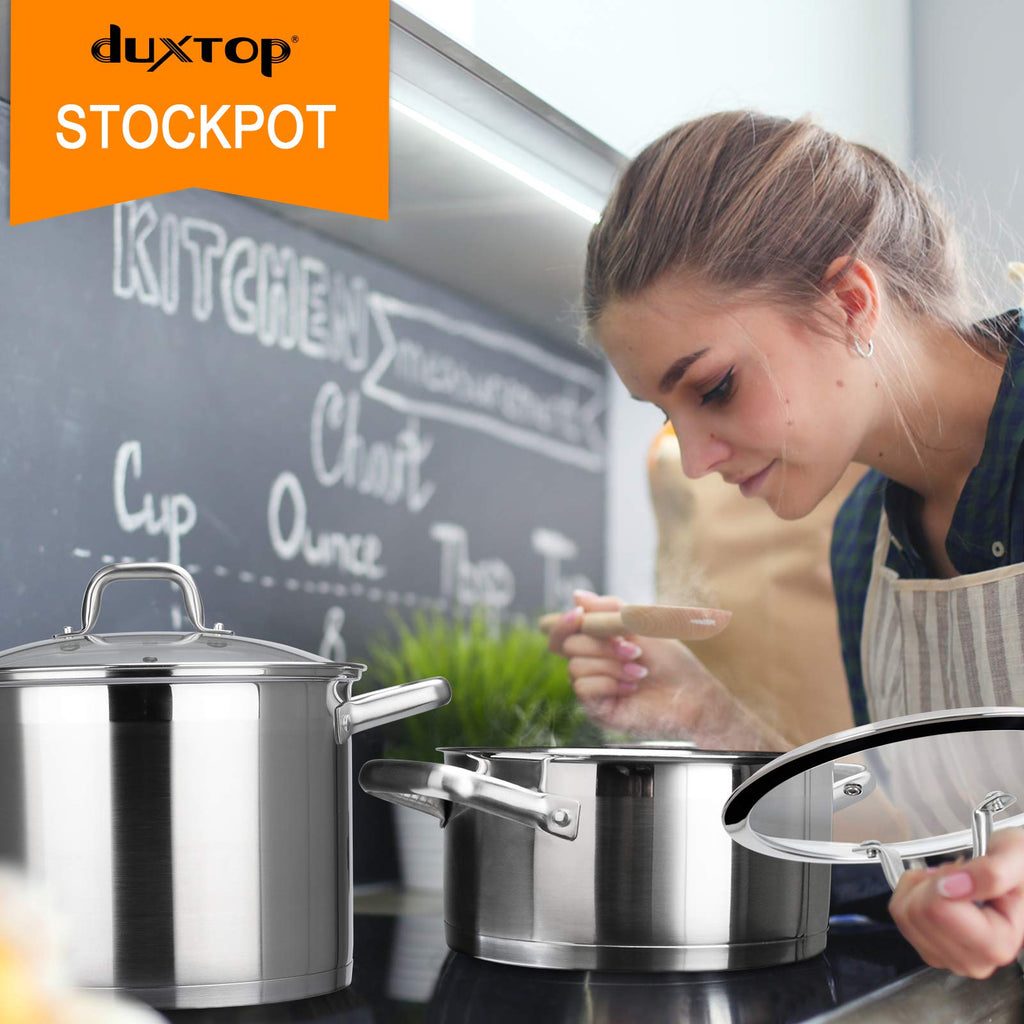 Stainless Steel 4.2 Qt Stock Pot with Lid T90238