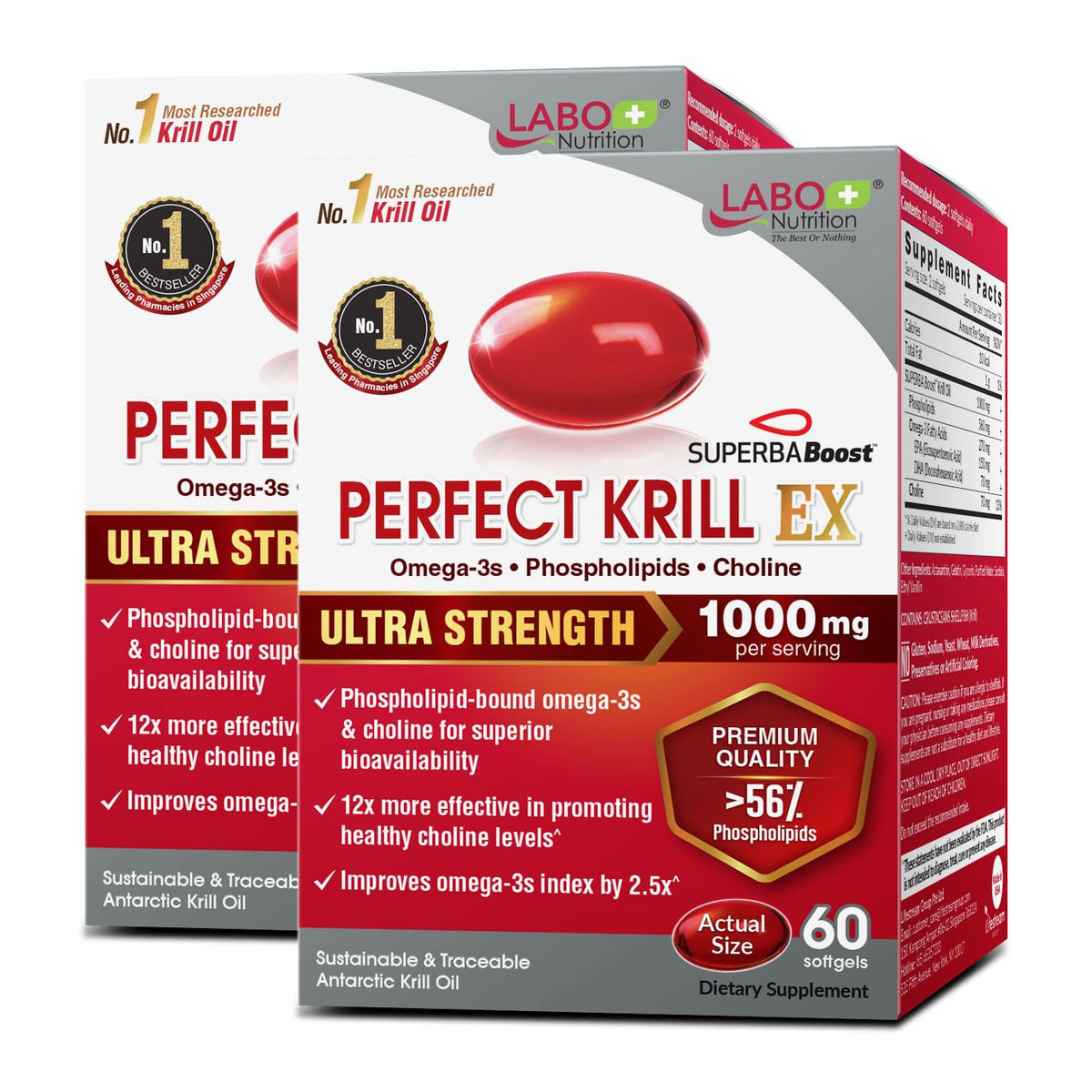 Omega-3 Krill Oil 60 Ct x 2 Pack O810
