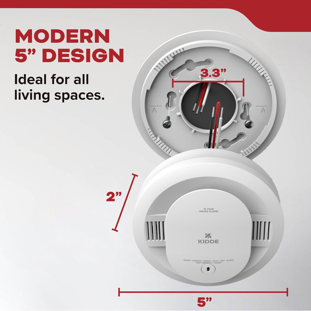 Smoke Detector, Hardwired with AA Battery Backup, 3 Pack X42994