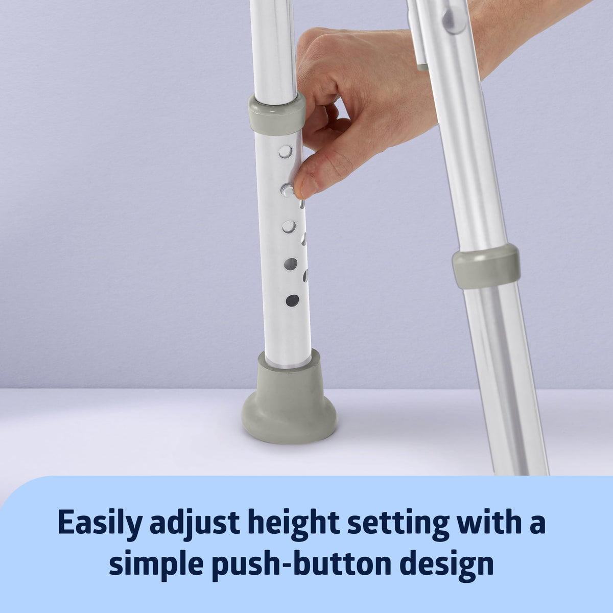 Light Blue Adjustable Tub Transfer Bench and Shower Chair 350 lb. Weight Capacity C100422