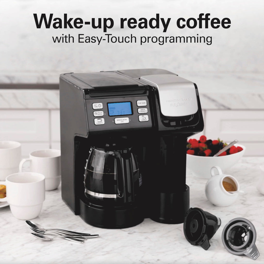 2-Way Coffee Maker with K-Cup Pods or Grounds, Black P8698
