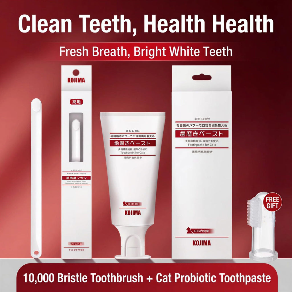 Tuna Flavor Toothpaste 1.35 oz with Toothbrush & Finger Brush G773