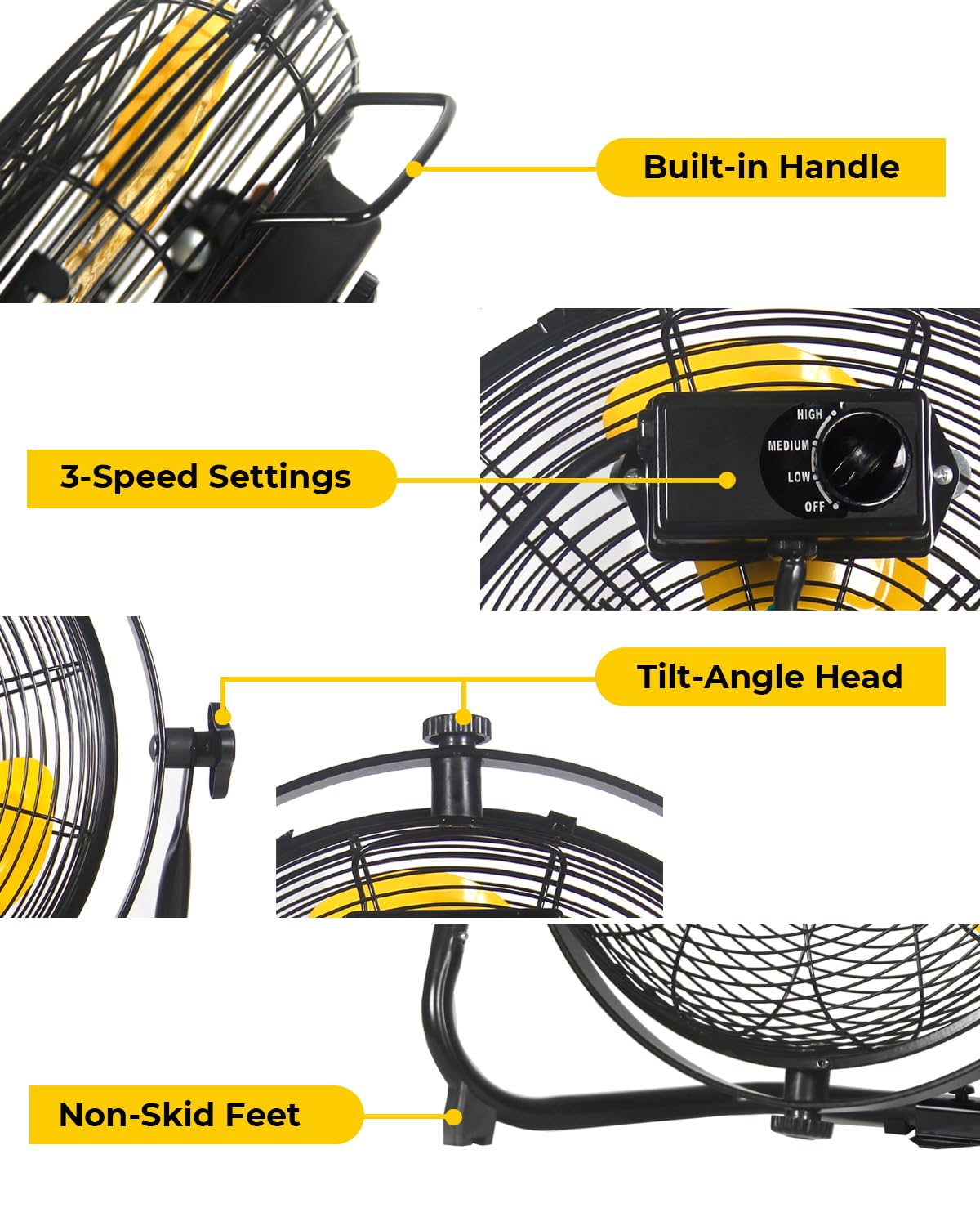 20 Inch 2-in-1 Floor Wall Mounted Fan O49108