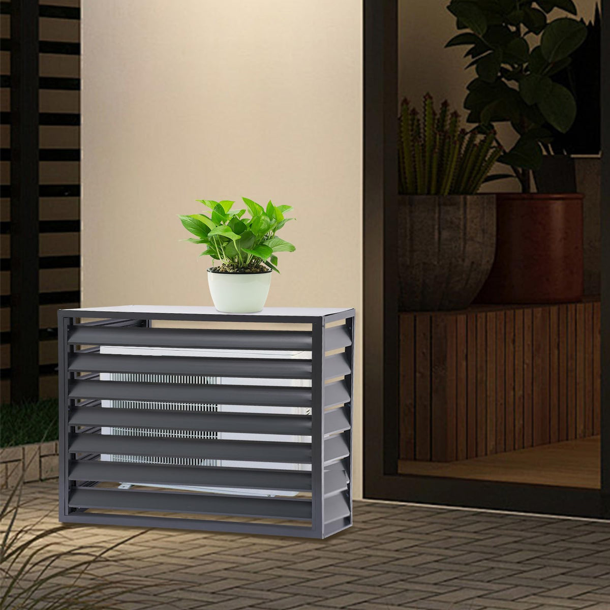 43x23x31 Inch Aluminum Alloy Air Conditioner Fence Screen V54489