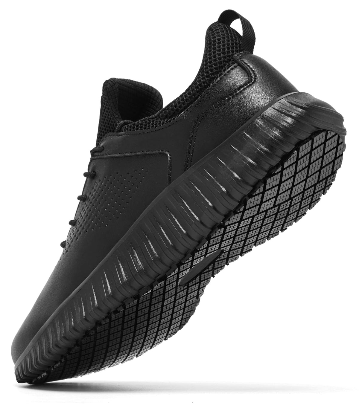 Black Non Slip Work Shoes O449546