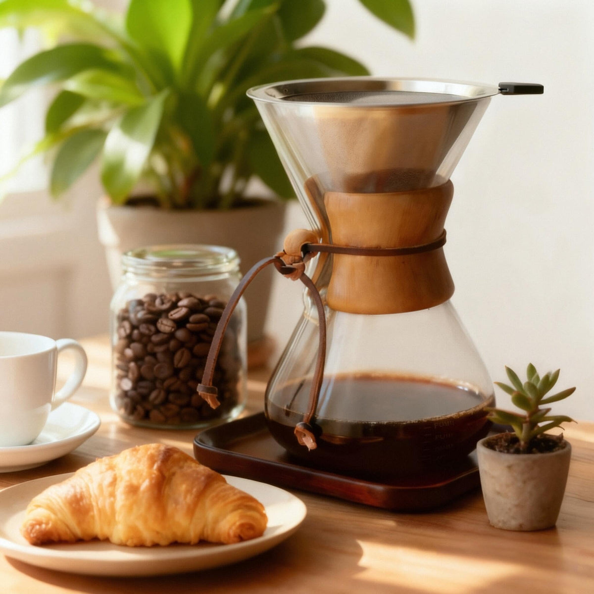 Glass 10 Cup Coffee Pour Over Set O30396