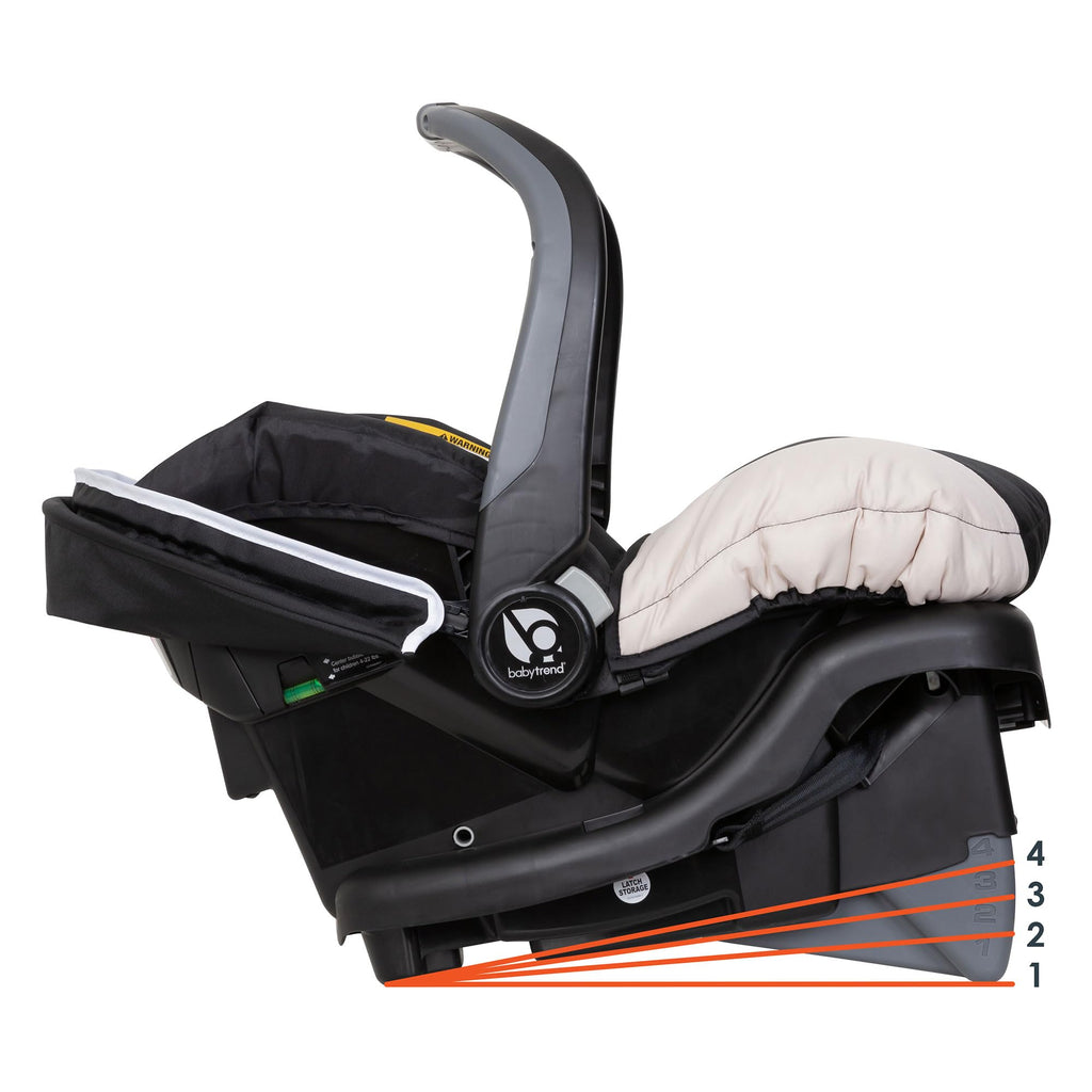 Khaki Infant Car Seat with Cover and Harness W665