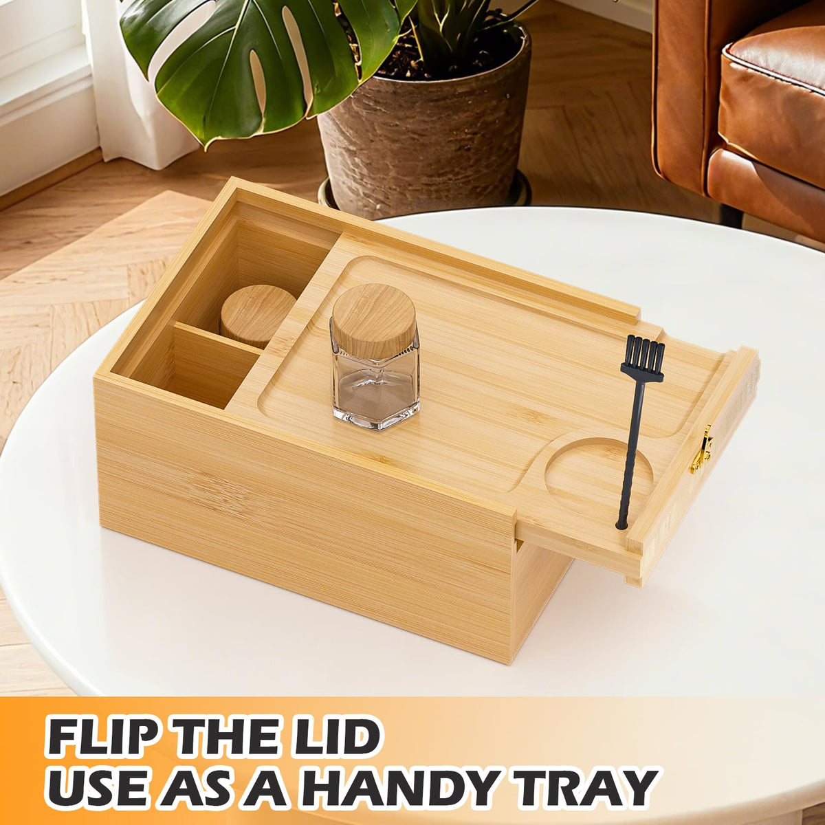 Bamboo Storage Box with Lid K819