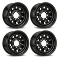 16x6 Black Modular Steel Trailer Wheels 8 Lug D10082