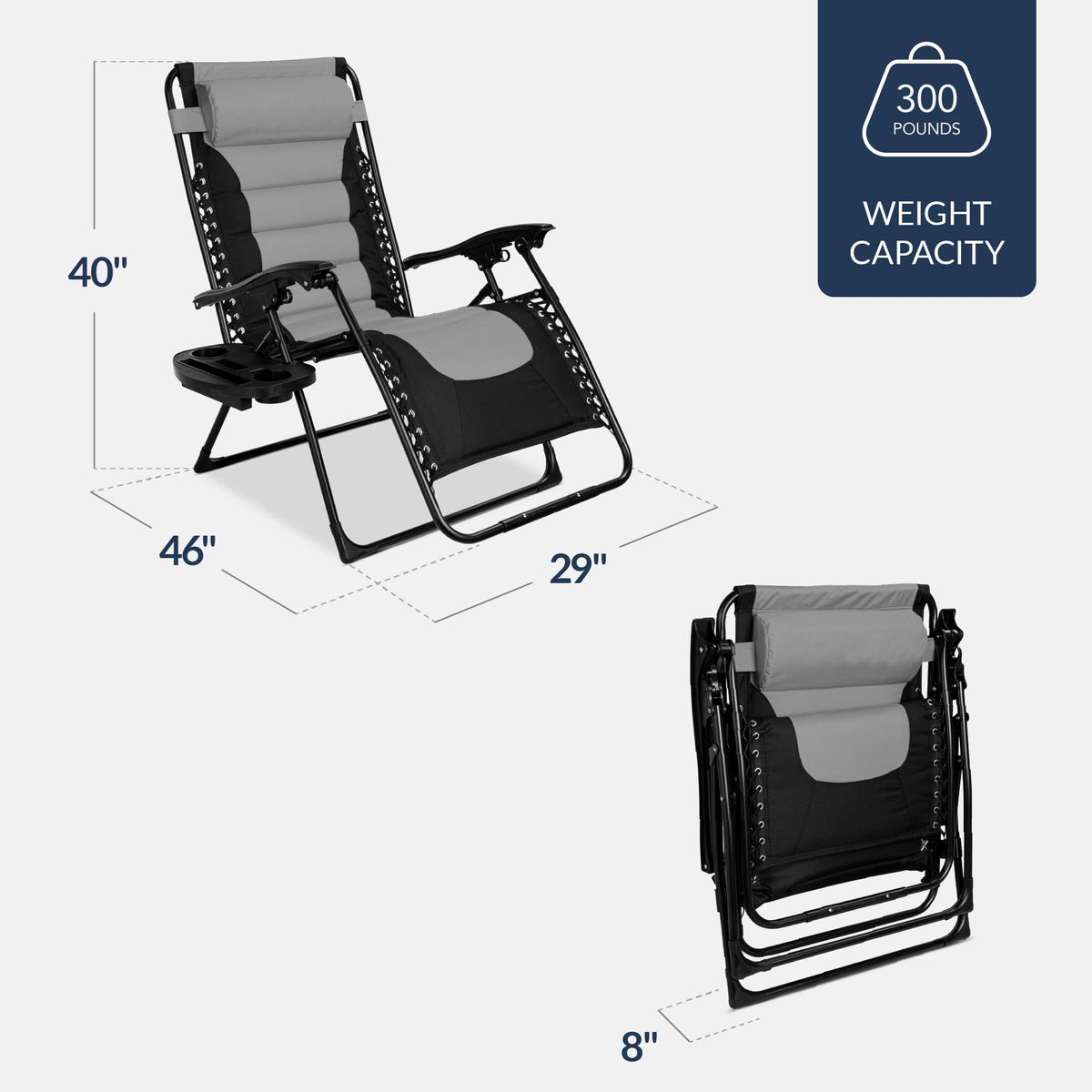 Oversized Padded Zero Gravity Chair Recliner K730
