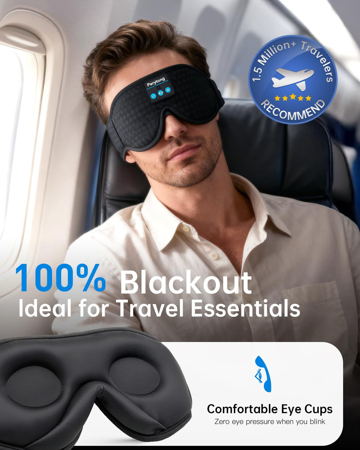Bluetooth Sleep Mask with Headphones N83844
