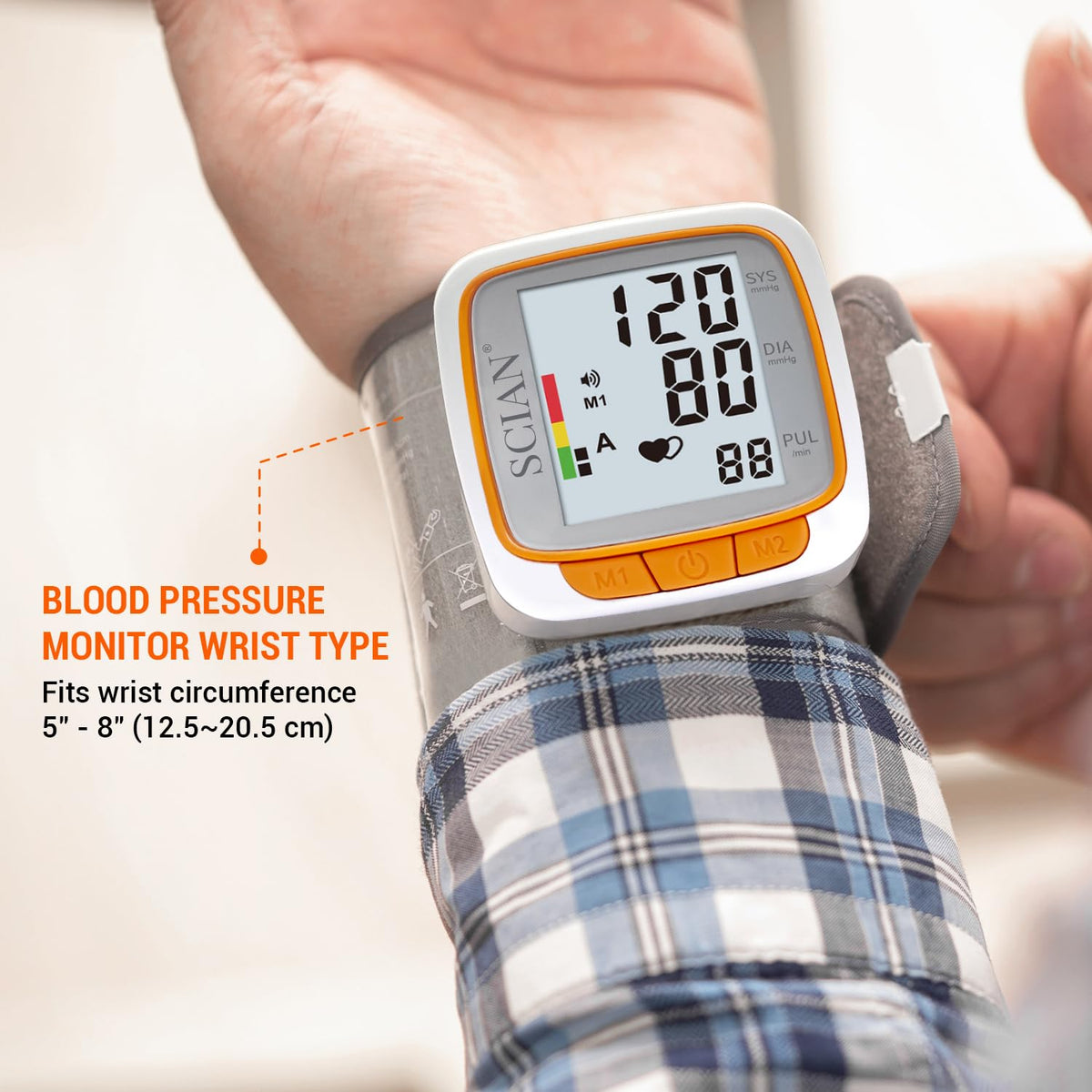 Automatic Wrist Blood Pressure Monitor with Voice Broadcast B415