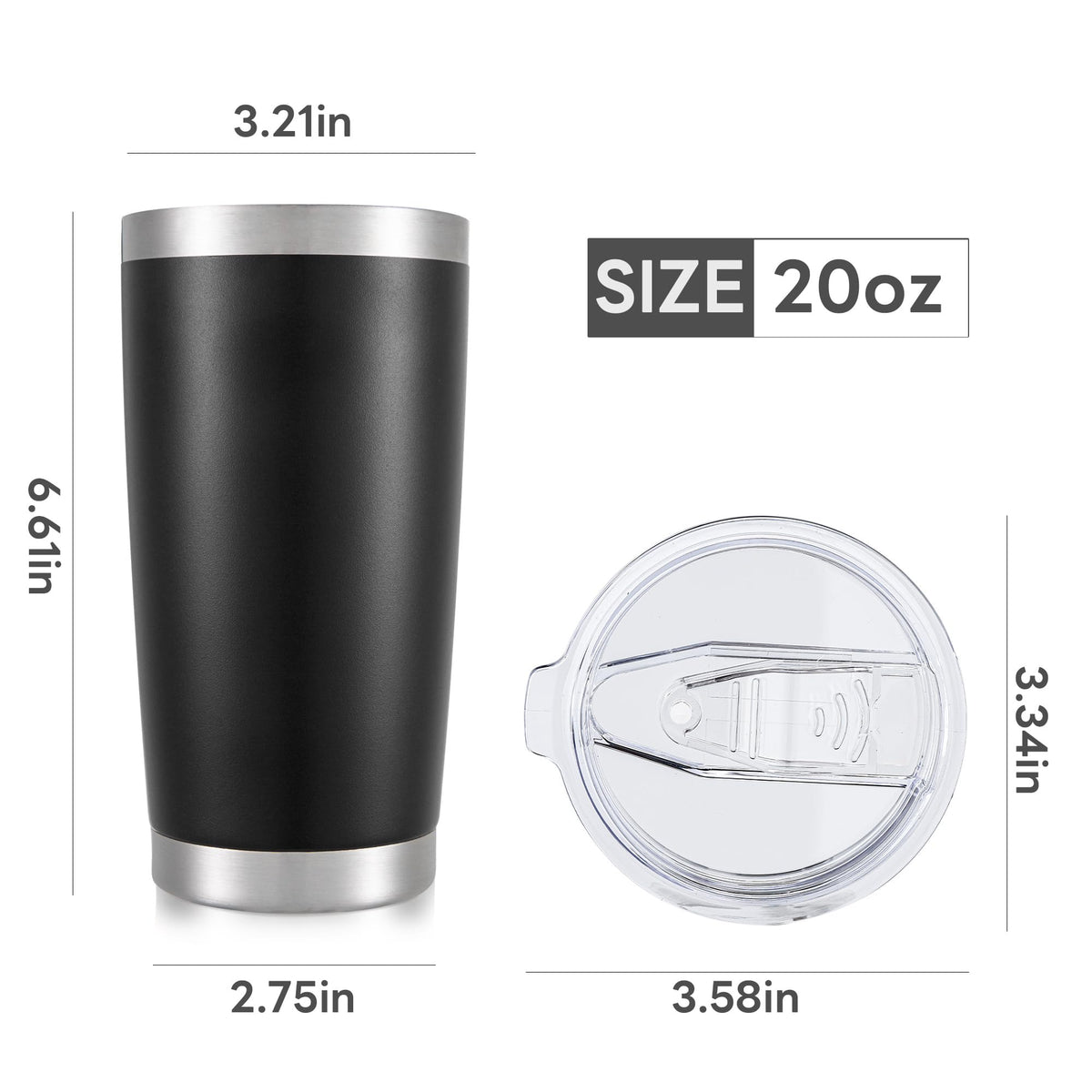 20 oz Stainless Steel Insulated Tumbler M841