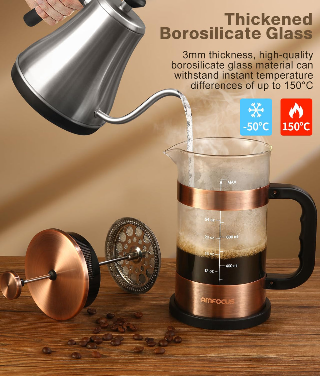 34 Ounce Stainless Steel French Press Coffee Maker W472254