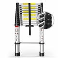 12.5FT Aluminum Telescoping Ladder 330 pounds Q60624