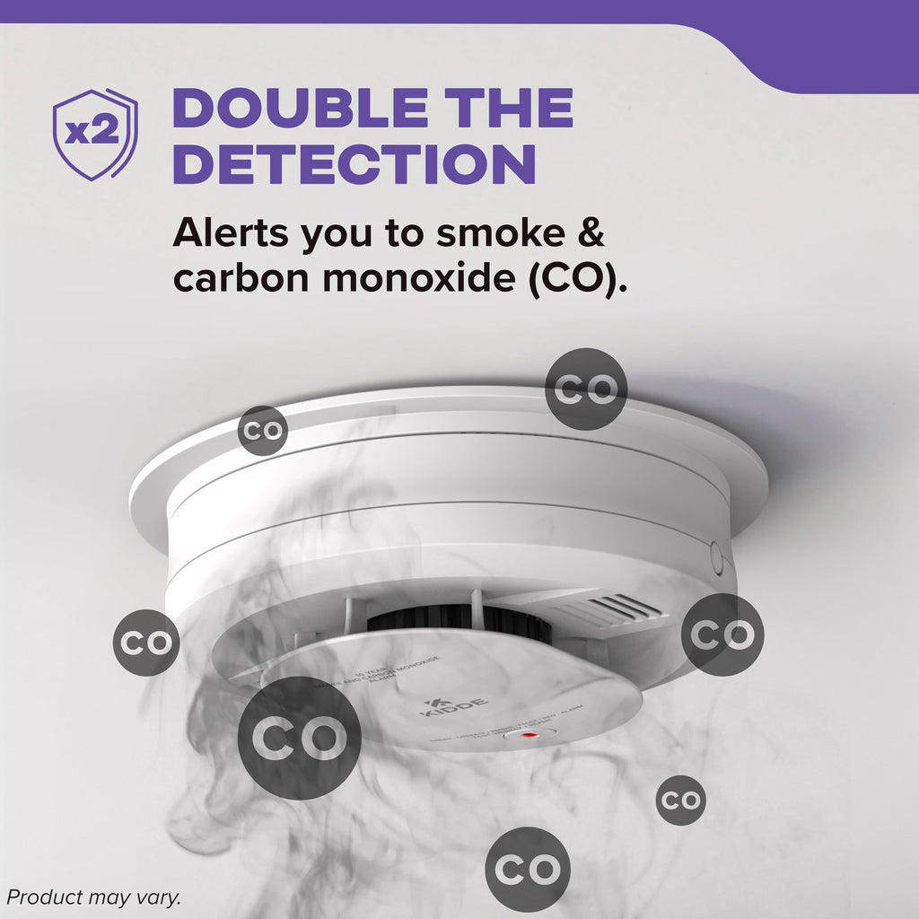 Hardwired Smoke & Carbon Monoxide Detector, 10-Year Battery Backup, 4 Pack R926021