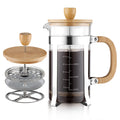 34 oz French Press Coffee Maker with Bamboo Lid R625400