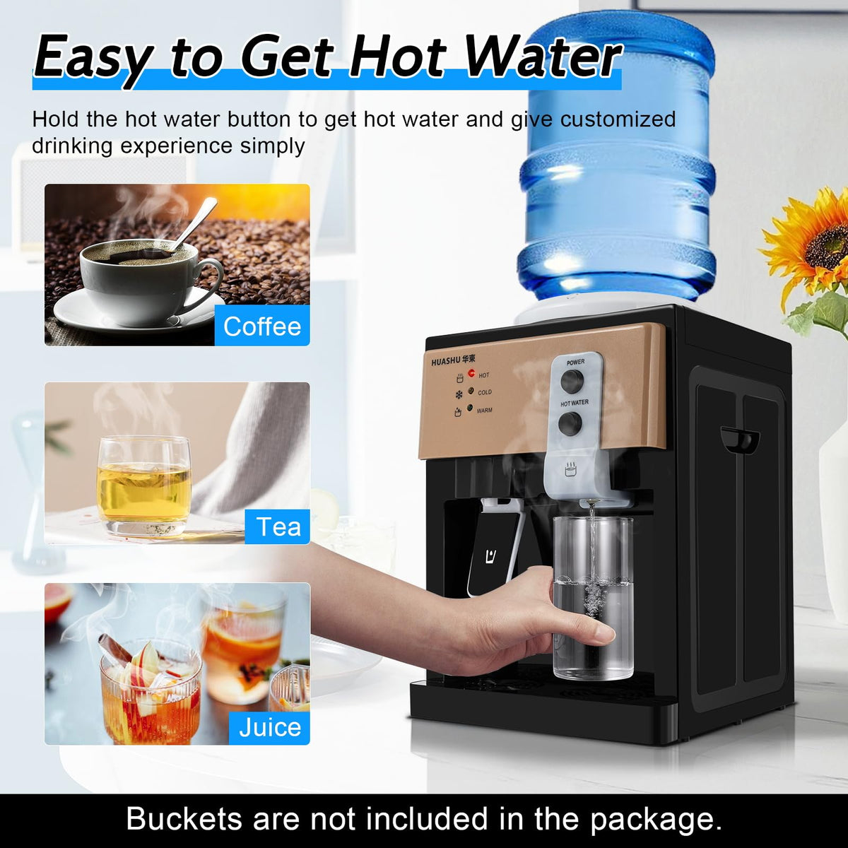 Top Loading Countertop Water Cooler Dispenser 3 Temp K9456