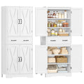 White Storage Cabinet with 2 Adjustable Shelves and Drawer M96663