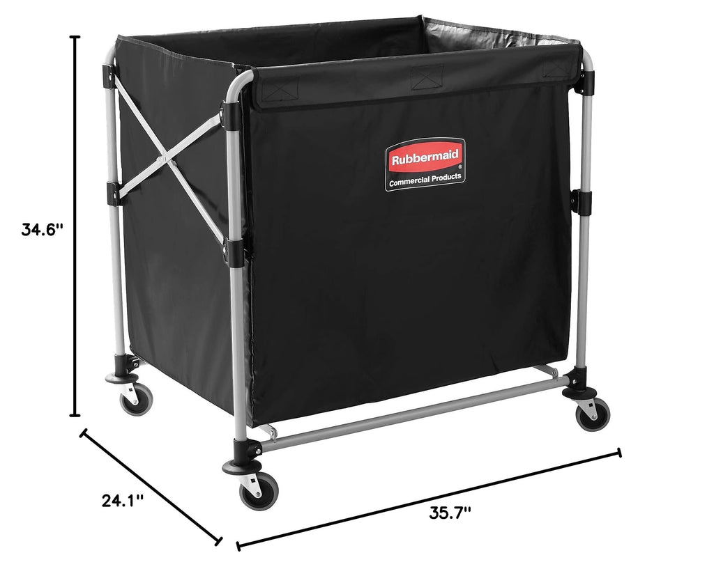 Black Steel Collapsible X Cart D13414