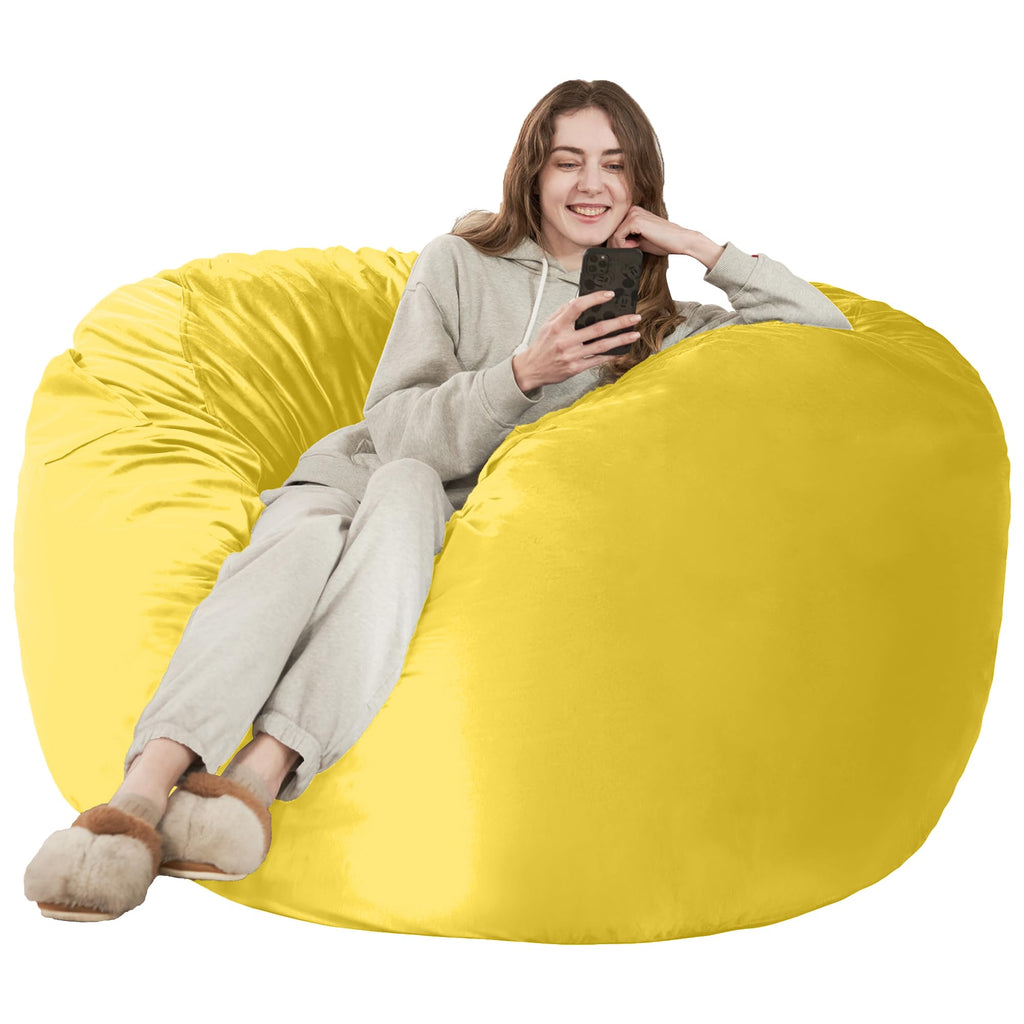Giant 4' Memory Foam Bean Bag Chair with Microfiber Cover T720