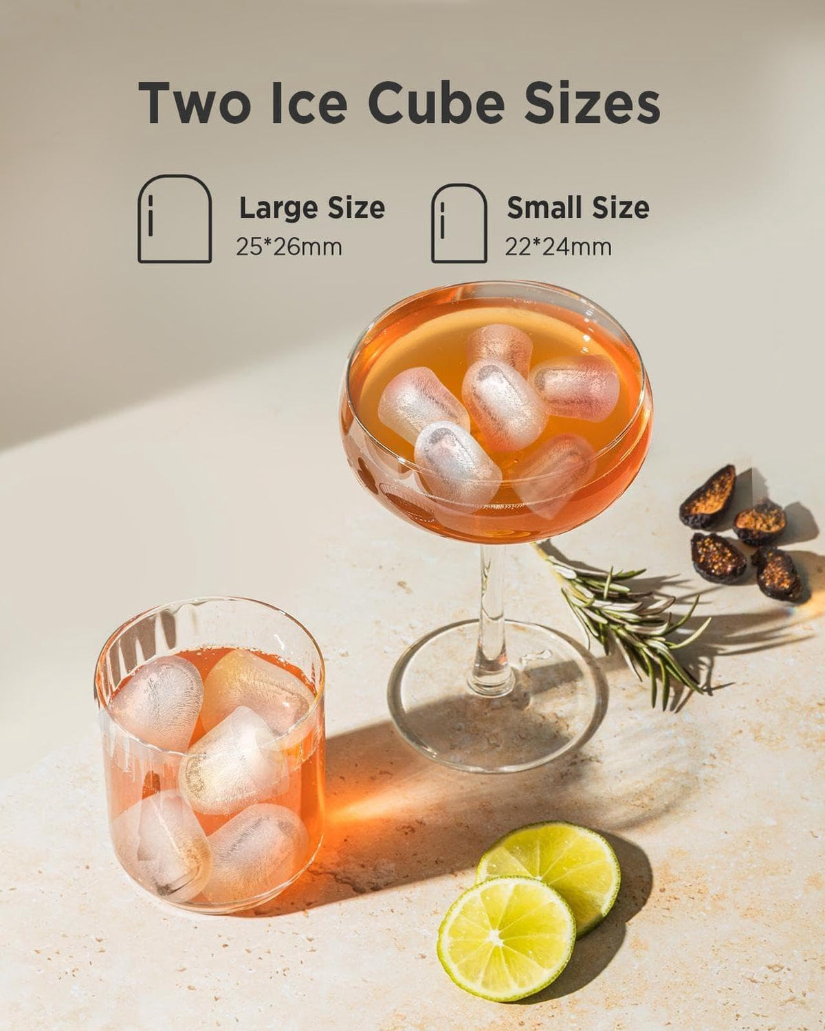 Countertop Ice Maker with 2 Ice Sizes U960069