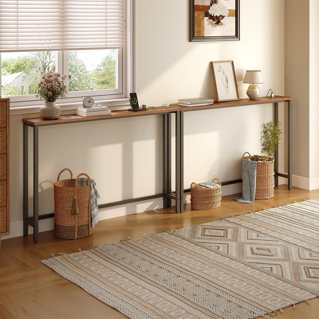 47.2" Narrow Console Table with Power Outlet C727208