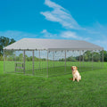 10×20FT Heavy Duty Chain Link Dog Kennel with Roof V11653