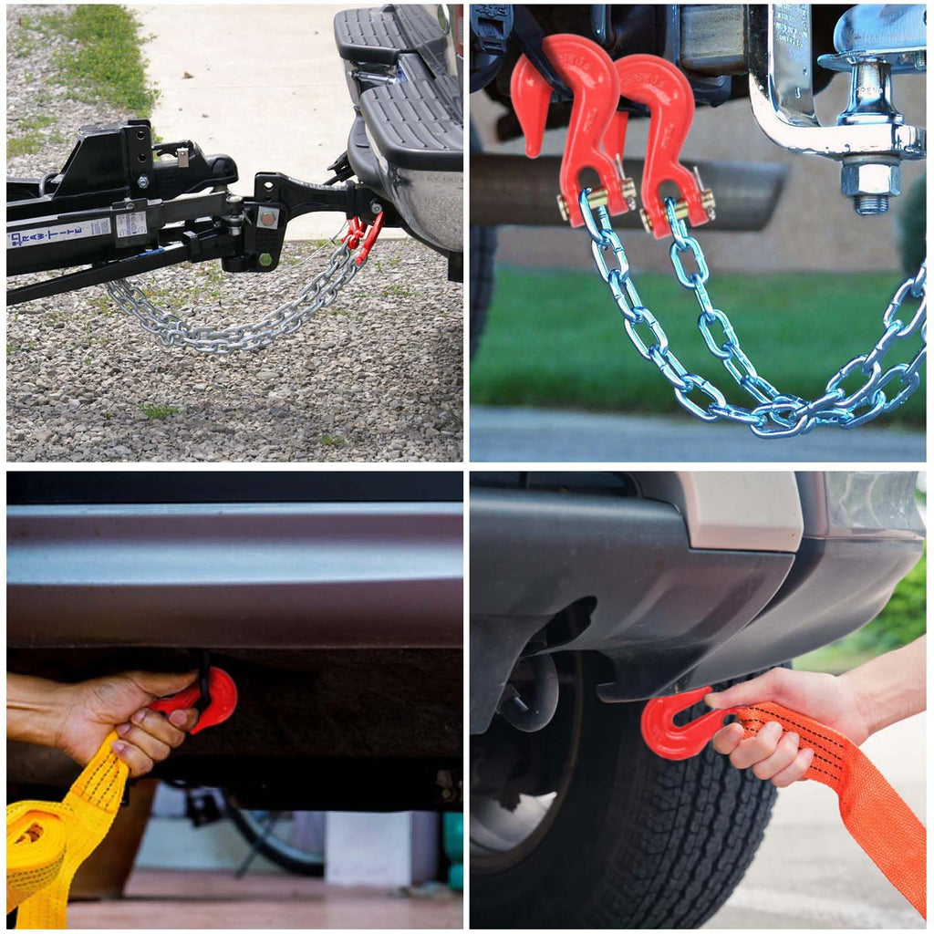 3/8'' Red Powder Coating Grade 80 Clevis Grab Hook O2618