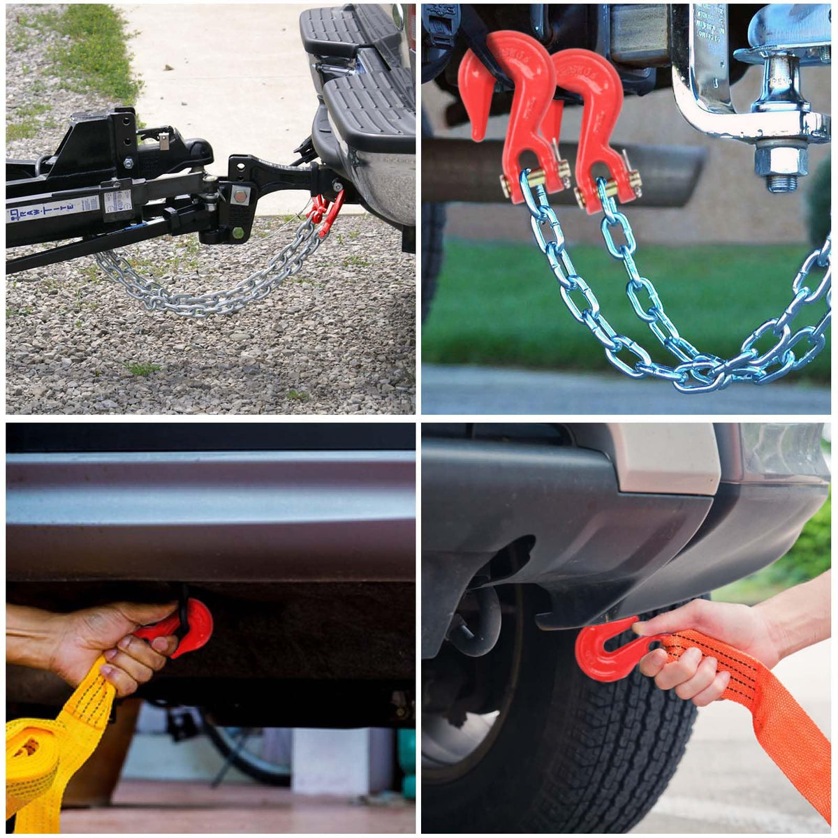 3/8'' Red Powder Coating Grade 80 Clevis Grab Hook O2618