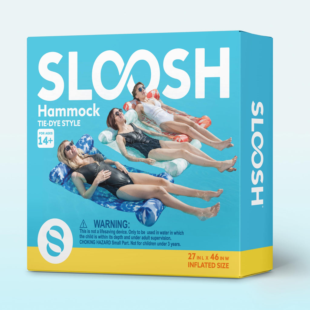 3 Pack 4-in-1 Inflatable Pool Floats Water Hammock Lounges D75006