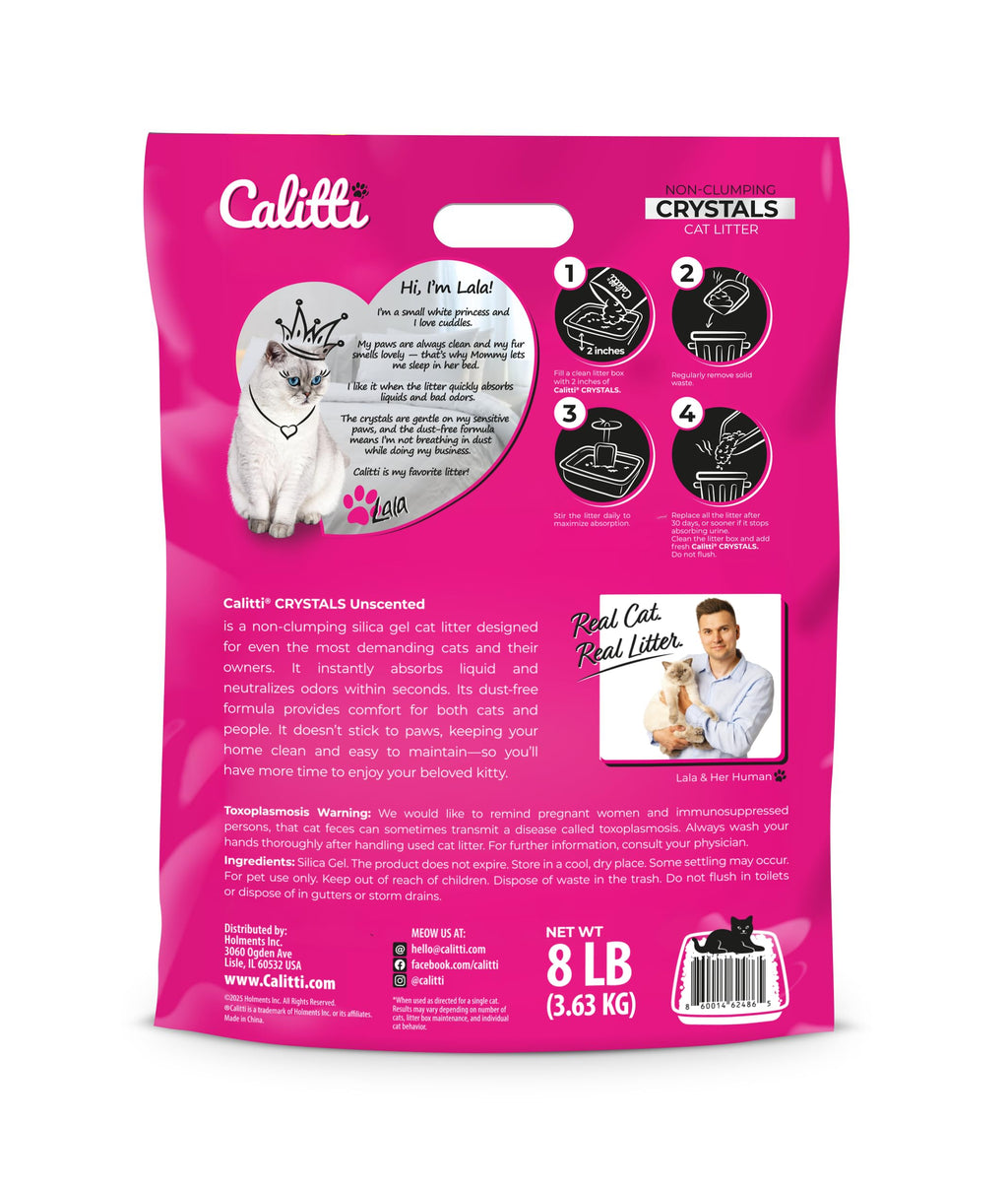 Unscented Dust Free Silica Gel Cat Litter 8 lb Bag A731