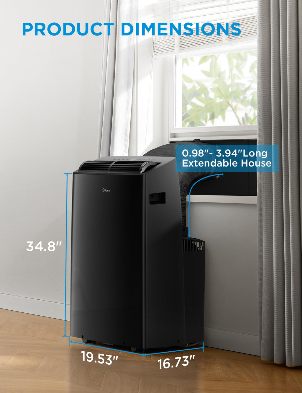 14,000 BTU Portable Air Conditioner with Heat H8876