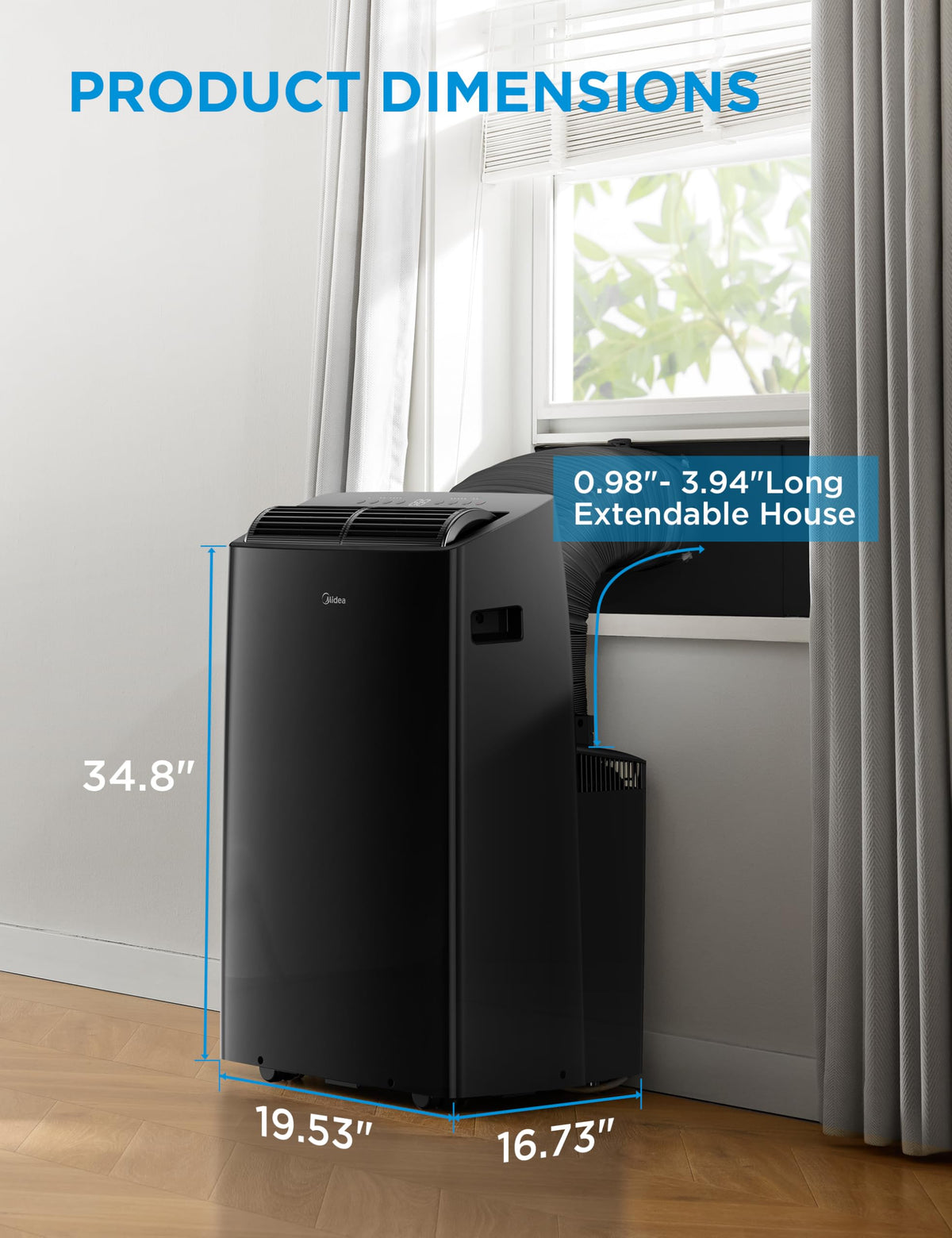 14,000 BTU Portable Air Conditioner with Heat H8876
