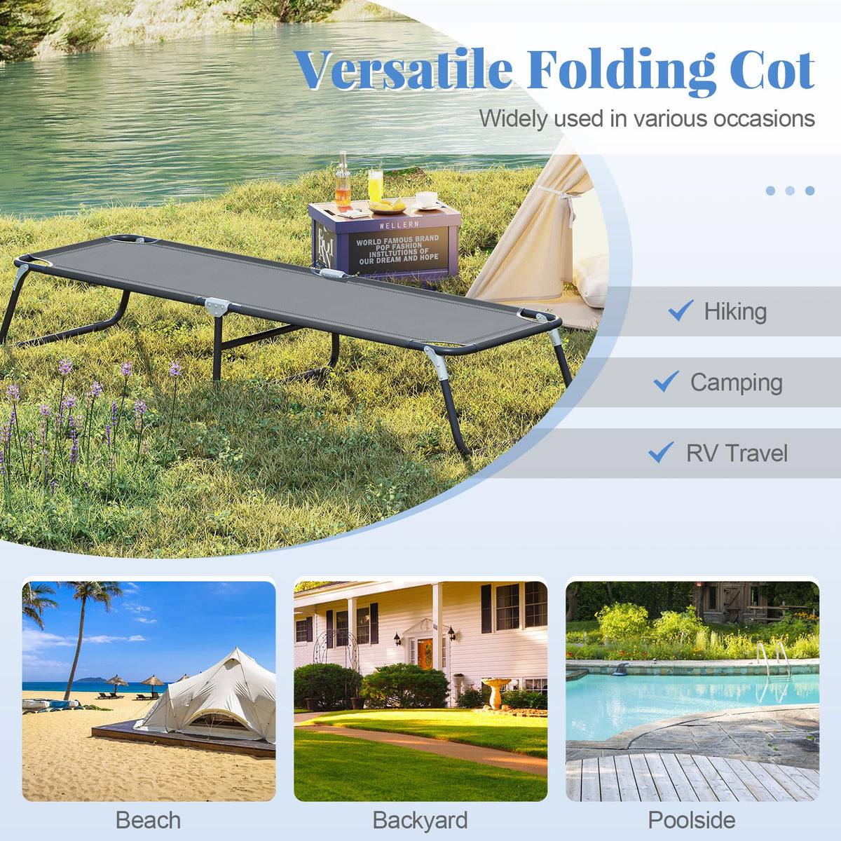 Folding Camping Cot J35583
