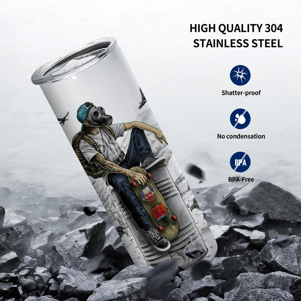 10pcs 20oz Sublimation Tumblers Stainless Steel Blanks Cups Y842
