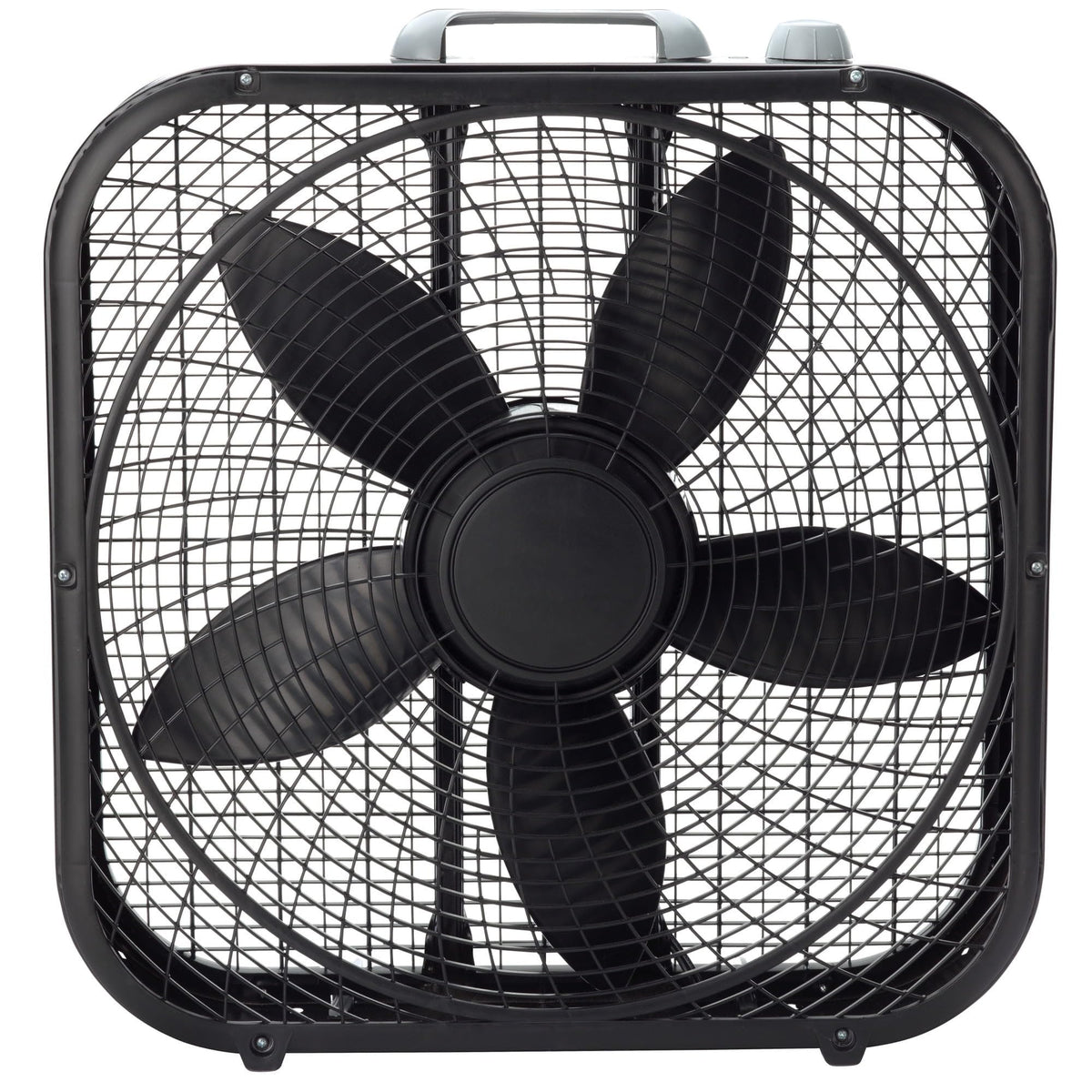 20" Weather Resistant Box Fan, 3-Speeds, Black S35557