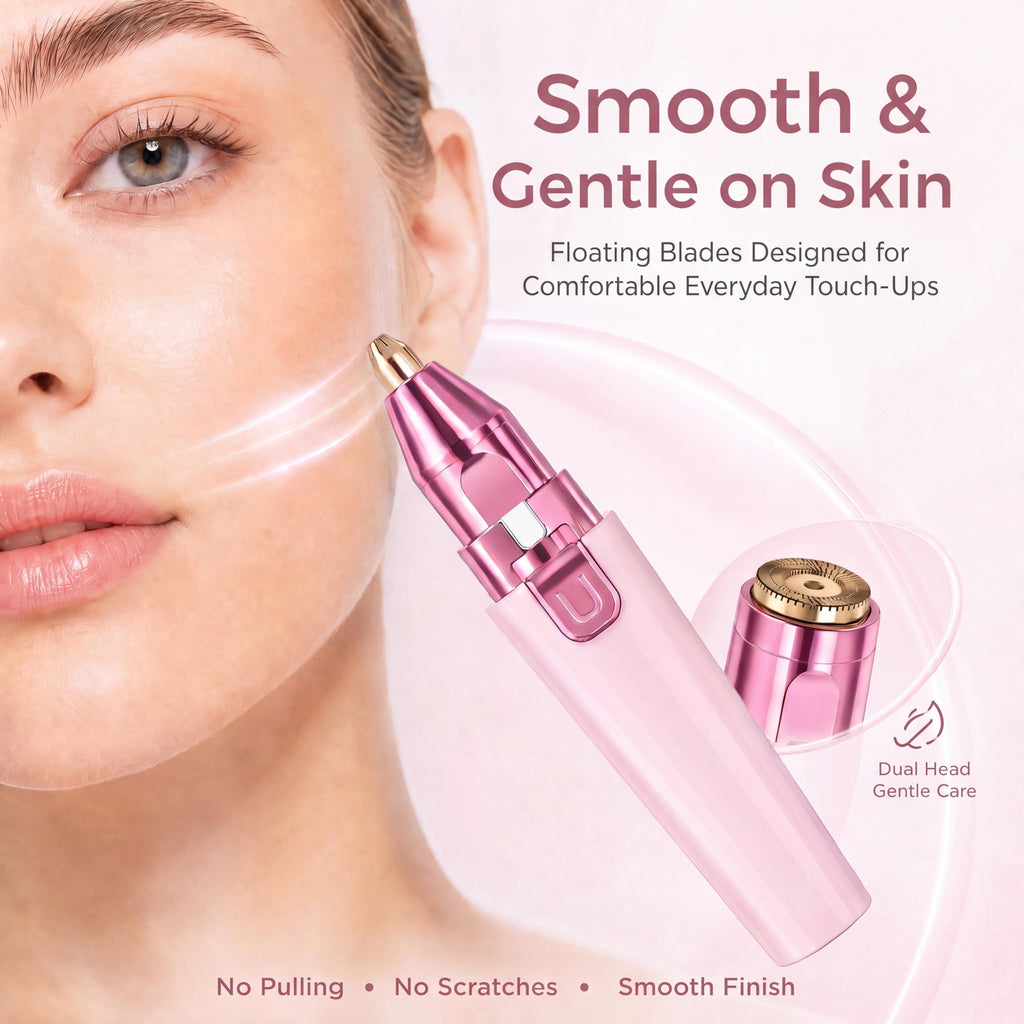 Pink USB Rechargeable Facial Hair Remover Z5267