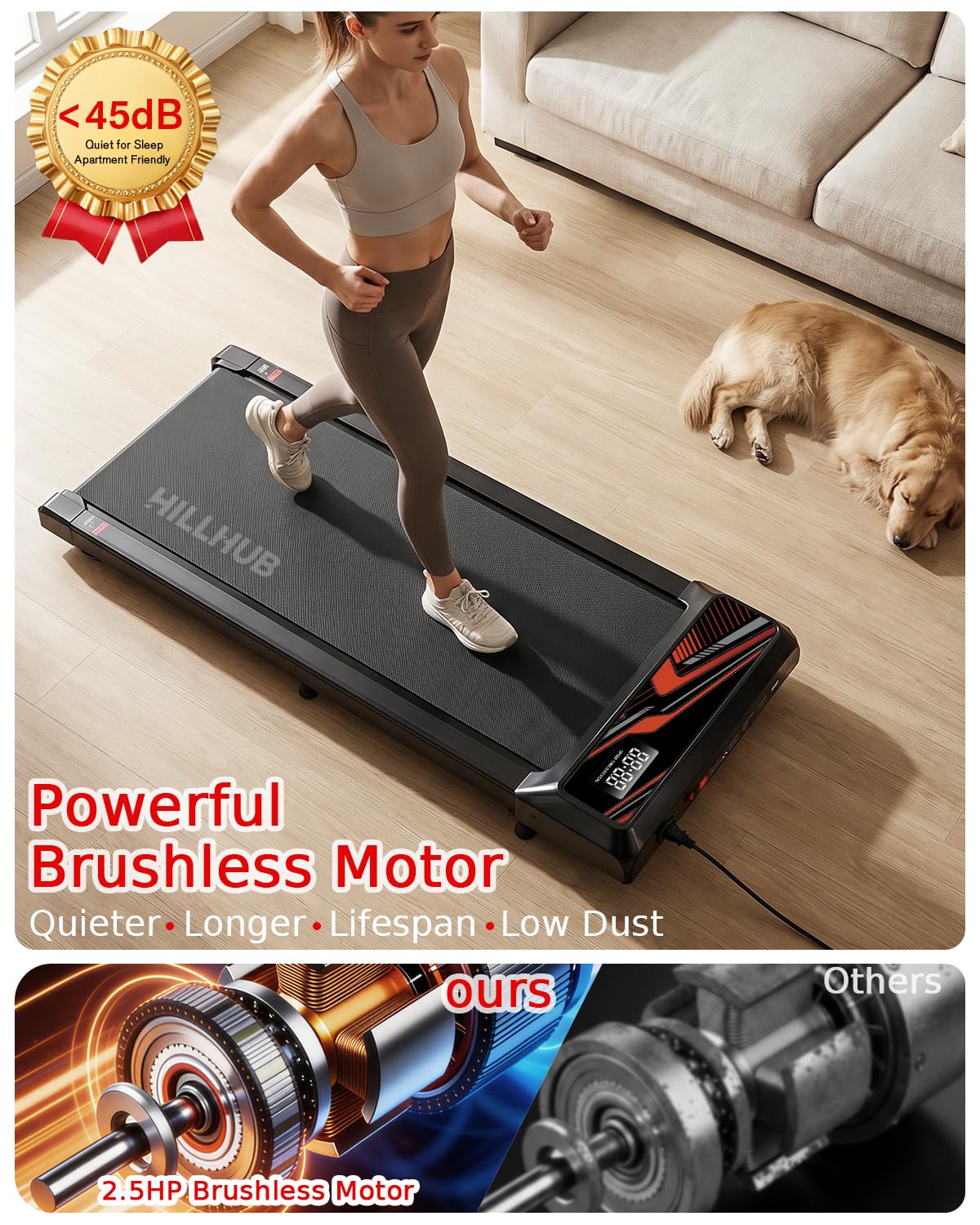 2.5HP Treadmill with Handle Bar Z686606