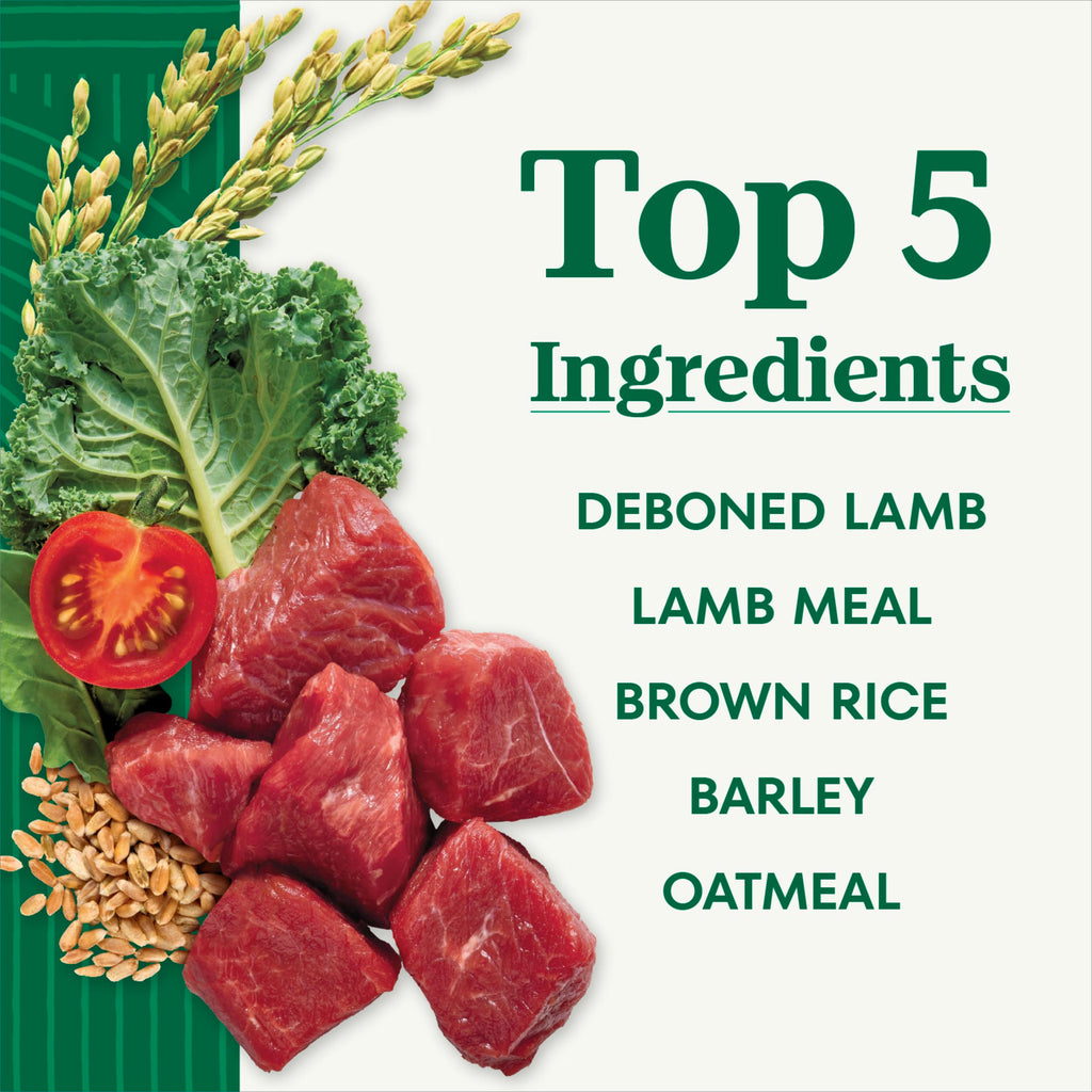 Adult Dry Dog Food, Lamb & Brown Rice Recipe, 36 lb O8950