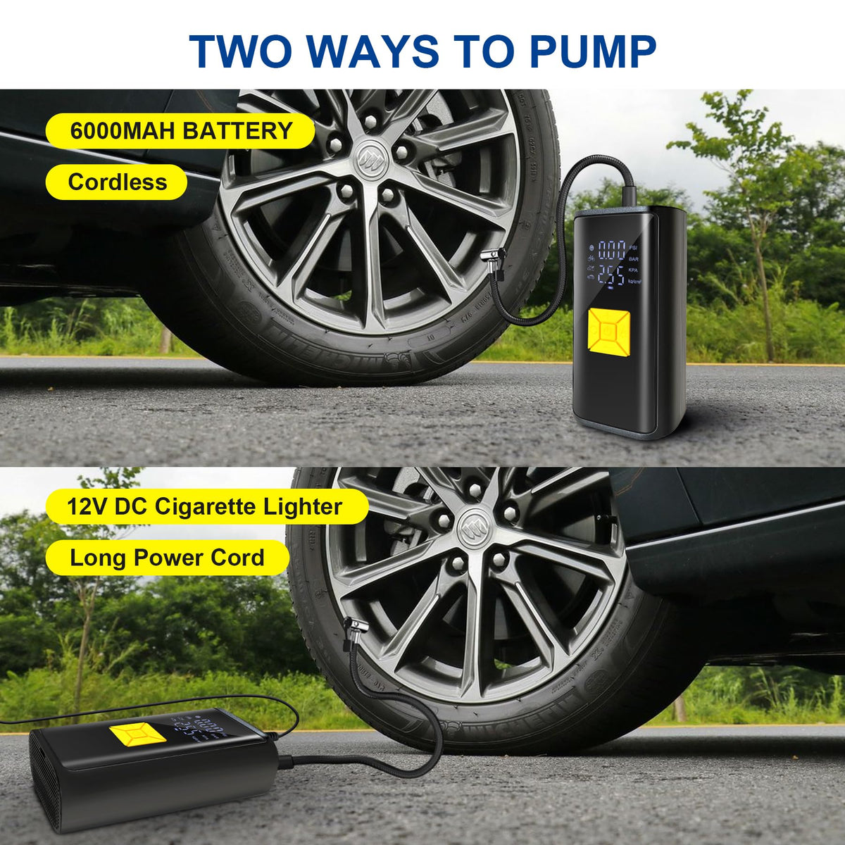 Portable Air Compressor 150 PSI Digital Tire Inflator E677