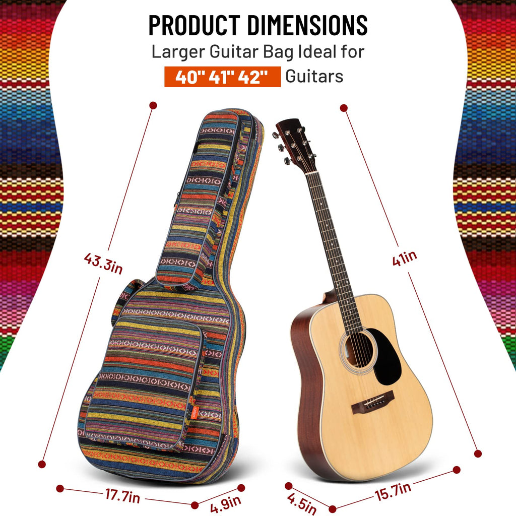 0.65in Thick Sponge Padded Acoustic Guitar Bag O389