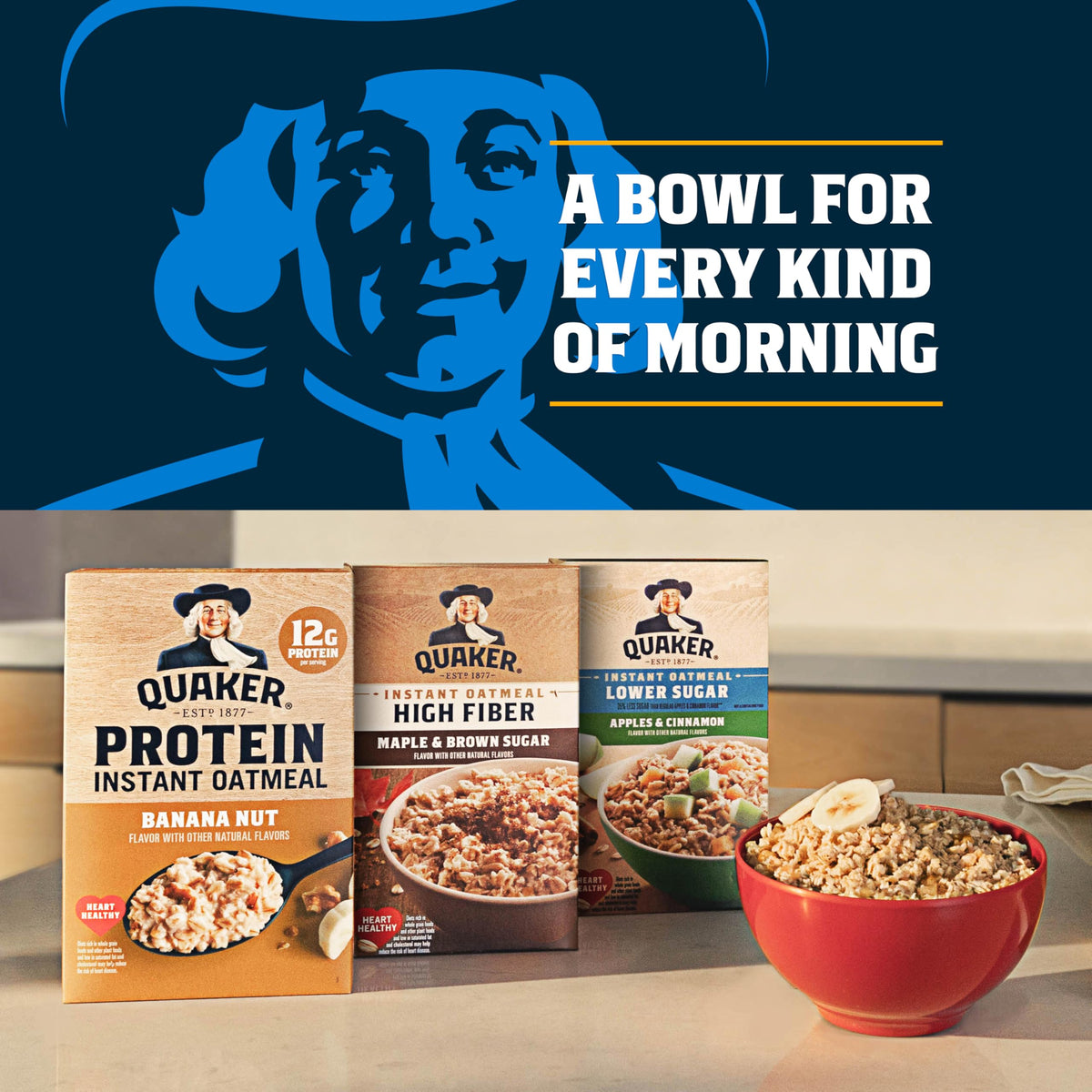 Organic Maple & Brown Sugar Instant Oatmeal, 8 Packets (6 Boxes) A389